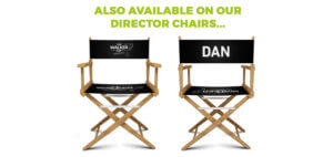 Personaised Printed Directors Chairs